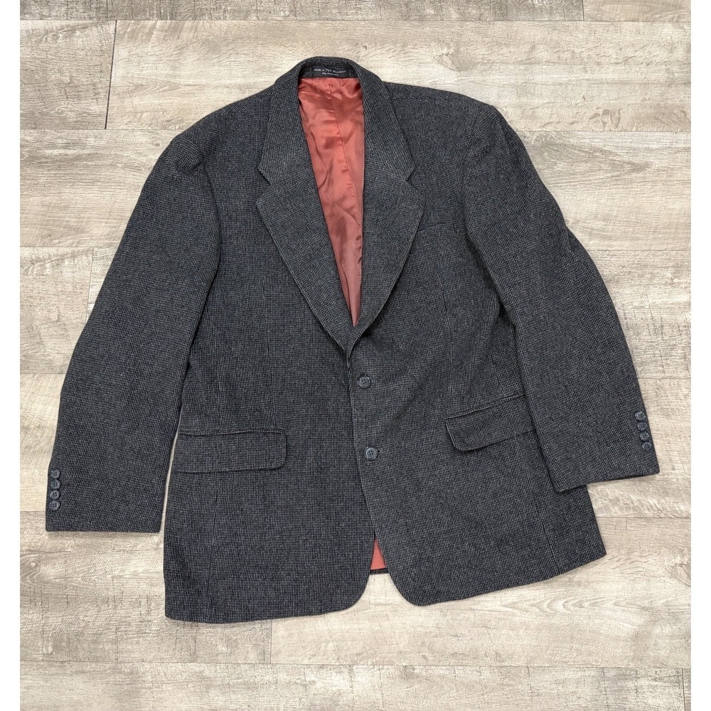 Vintage Ron Chereskin Camel Hair Blend Mens Sport Coat Blazer‎ Gray 41